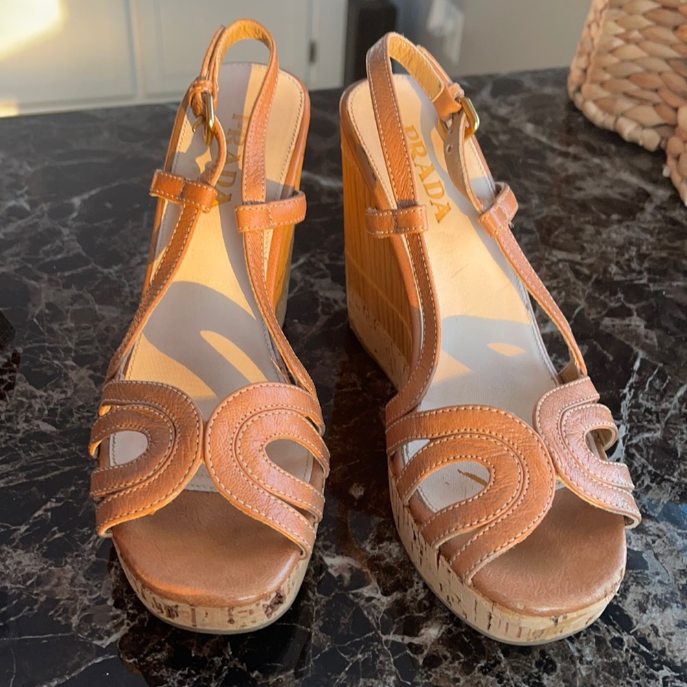 Prada wedge heel size 6